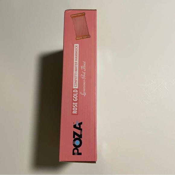 Inflatable Pool Hammock - Luxurious Confetti-Filled Pool Lounger Float, New - Picture 2 of 4